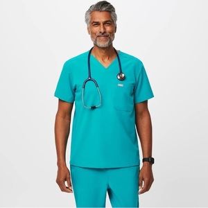 Mens Figs Scrubs - Teal